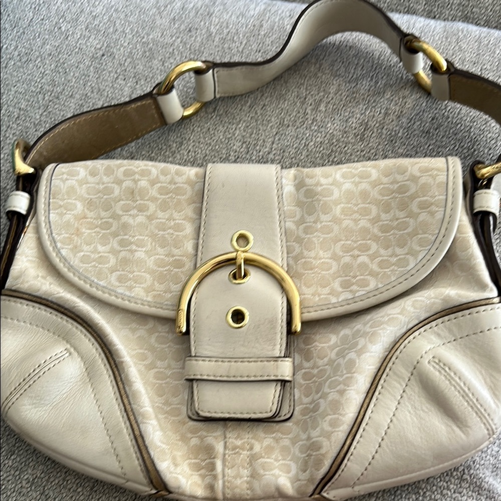 Coach Cream Shoulder Bag